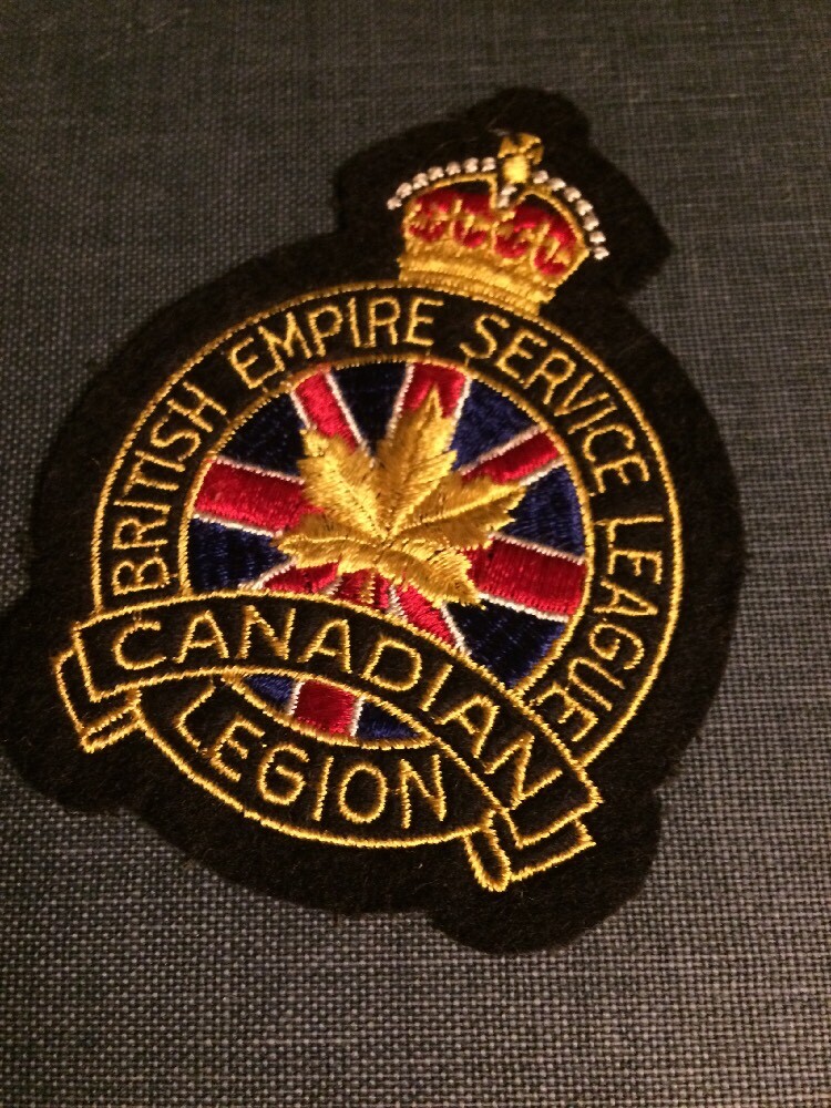 WWII CANADIAN LEGION uniform / FLIGHT JACKET PATCH WW2