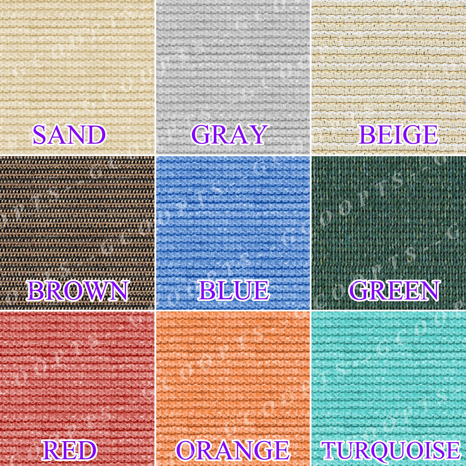 Outdoor Sun Shade Sail Rectangle UV Canopy Sunshade Cover For Garden Pool Yard