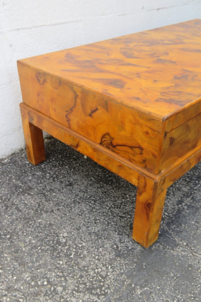 Italian Hollywood Regency Modern Patchwork Inlay Cocktail Coffee Table 5960