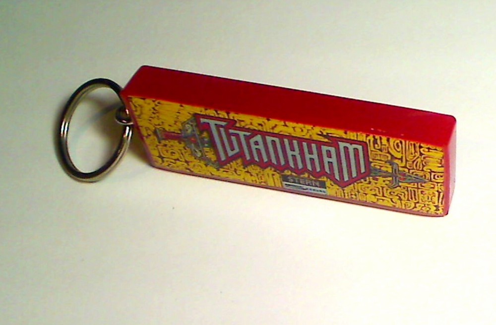 Tutankham Arcade Marquee Coin Door accessory Keychain