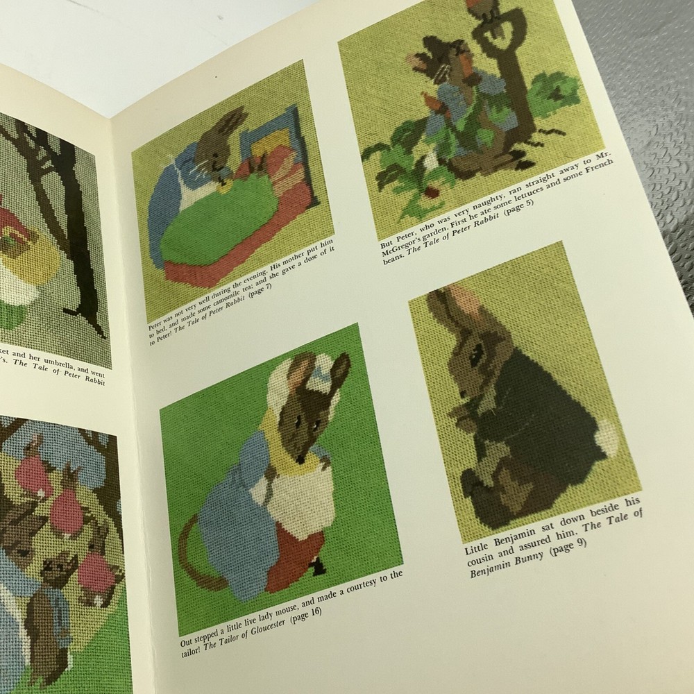 Needlepoint Designs after Illustrations by Beatrix Potter Vintage Pattern Book
