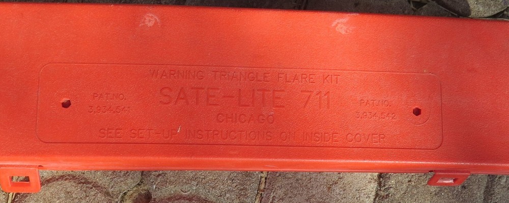 Sate-Lite Emergency Warning Triangle DOT Approved Reflective Safety Roadside Kit