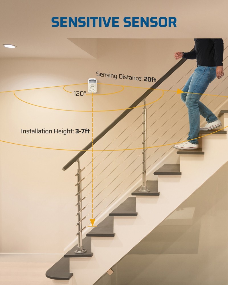 DEWENWILS Wireless Motion Sensor Light Switch,Dusk to Dawn & PIR Motion Sensor