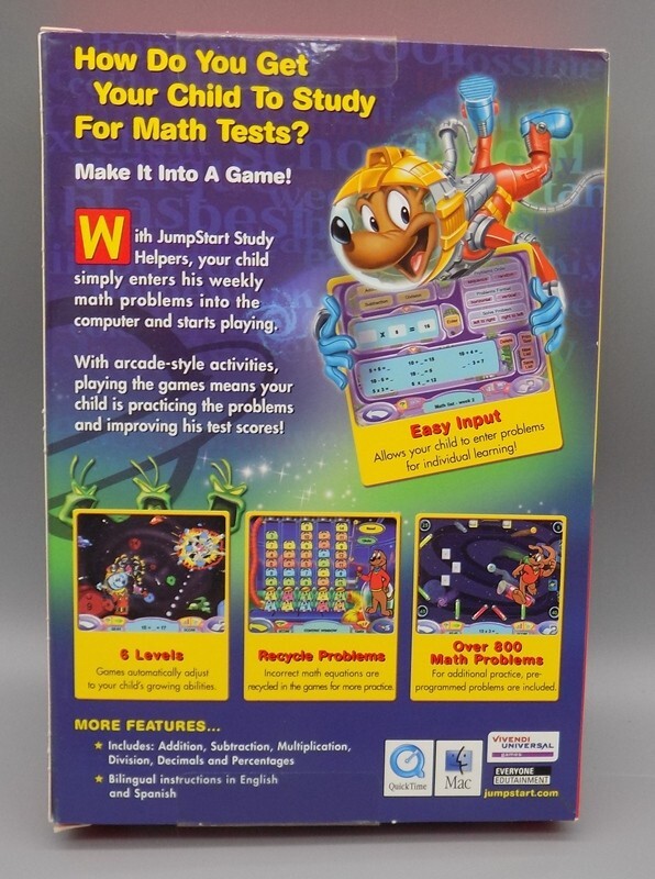 Jump Start PC Math Booster Study Helpers Sealed Knowledge Adventure New CD