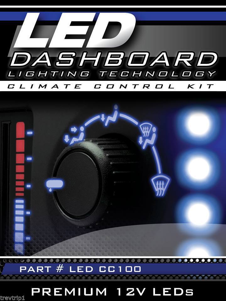GM Climate Control Bulb to Blue LED DIY Upgrade Kit 03 04 05 06 Silverado Tahoe