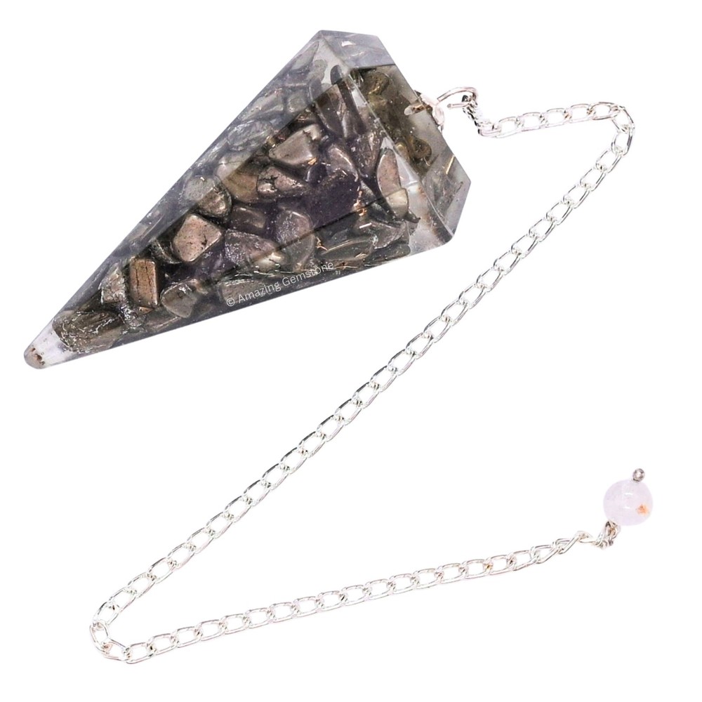 Pyrite Orgone Crystal Pendulums