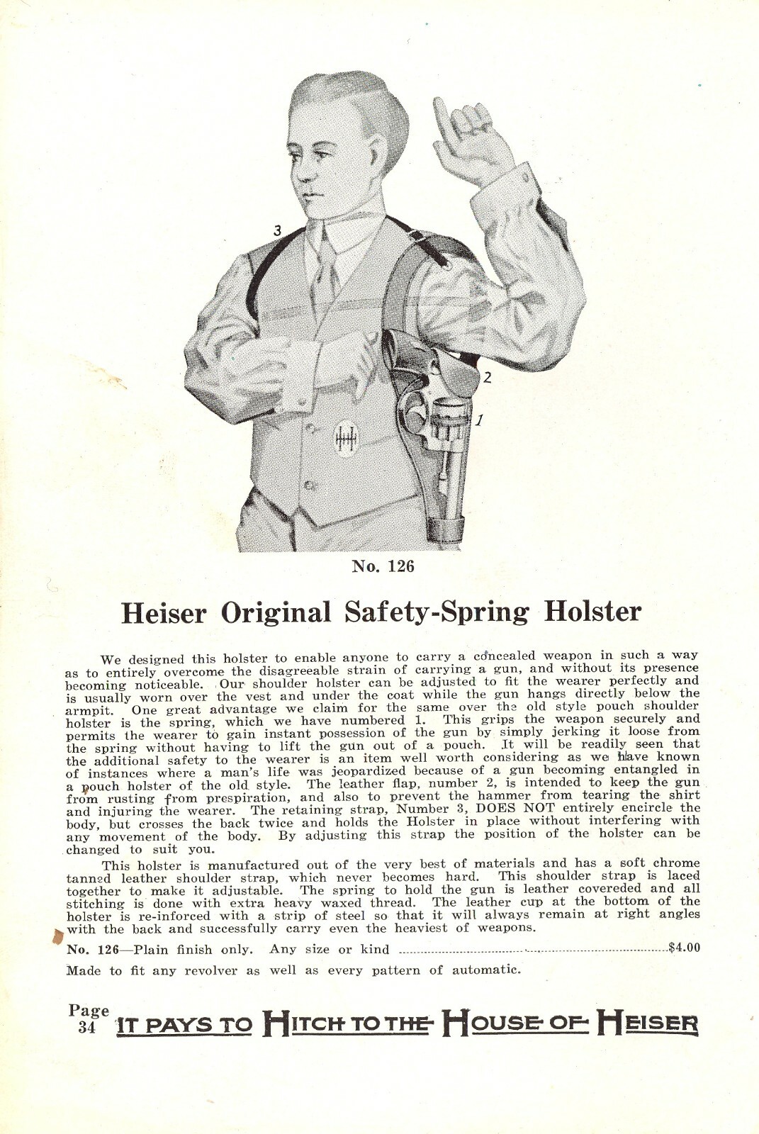 Heiser Catalog #20 (Smoking Gunman) on CD - Gun Leather and much more....