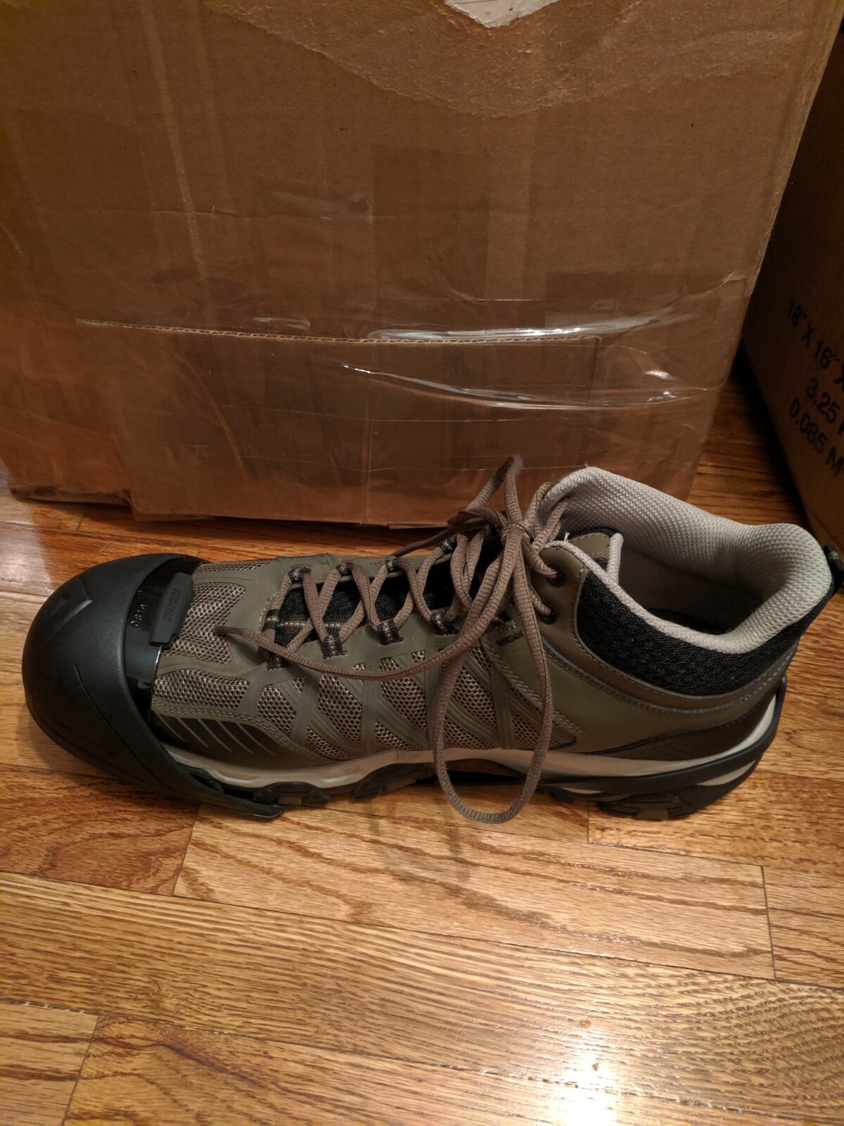 Oshatoes All Black Steel Toe Cap Safety Overshoe OSHA Compliant, Small