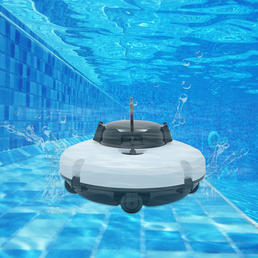 Robotic Cordless Pool Vacuum Cleaner Automatic Pool Robot Cleaner 5200mAh