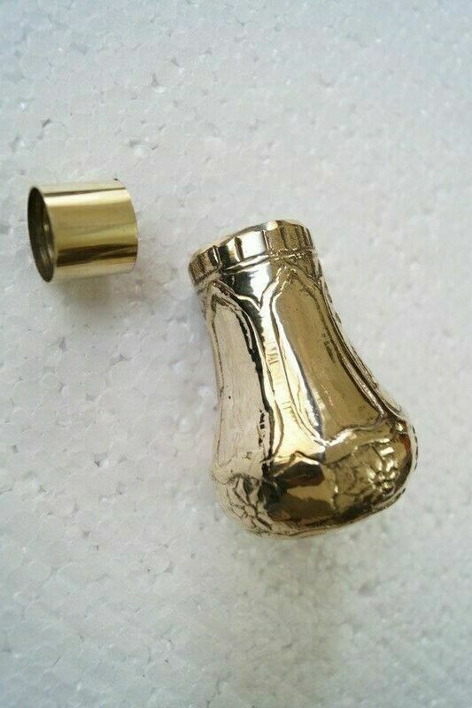 Antique Stylish Victorian Solid Brass head Handle Only /Walking Cane Stick Gift