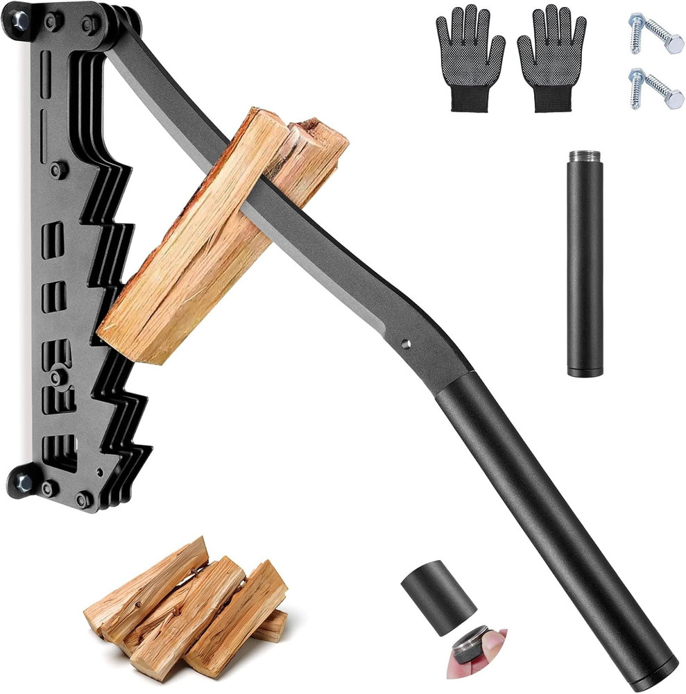Wall Mounted Firewood Kindling Splitter - Unibody Structure Kindling Splitter fo