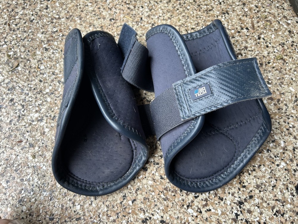 Navy Premier Equine Carbon Air-Tech brushing boots