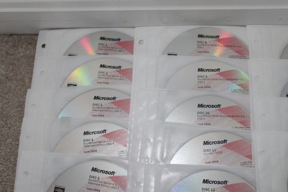 1999 MSDN BackOffice Test Platform Software 1 thru 16 and 19 thru 21