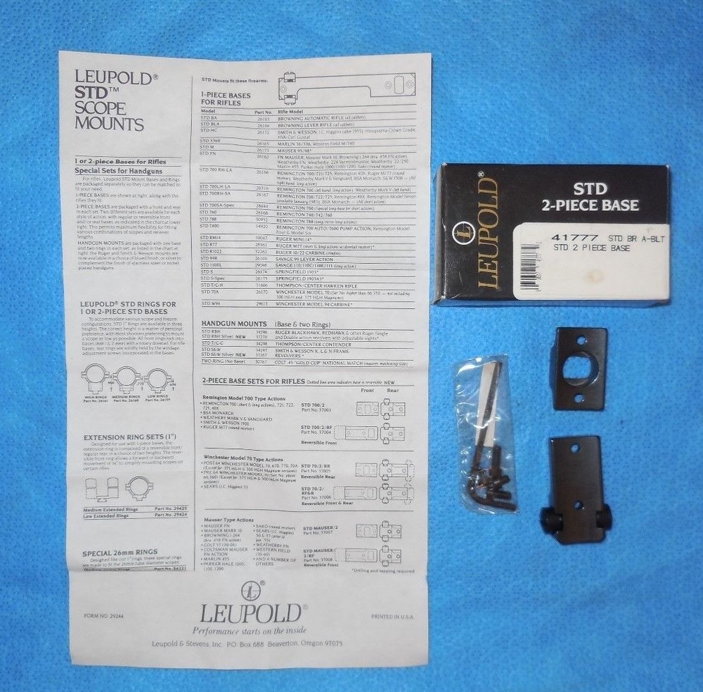 Leupold 2pc.Base Set STD BR A-BLT STD #41777