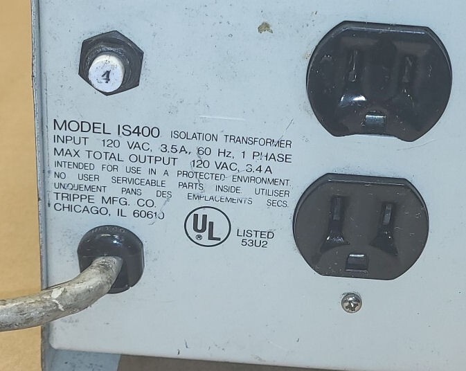 Tripp Lite IS400 isolation transformer - Tested good