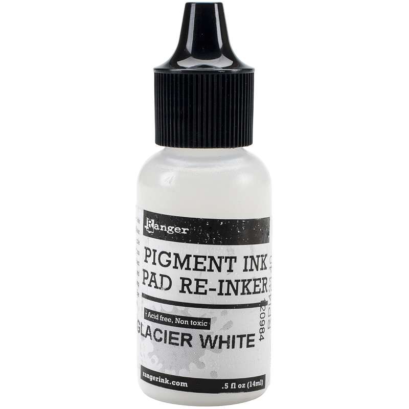 Pigment Pad Re-Inker .5oz Glacier White