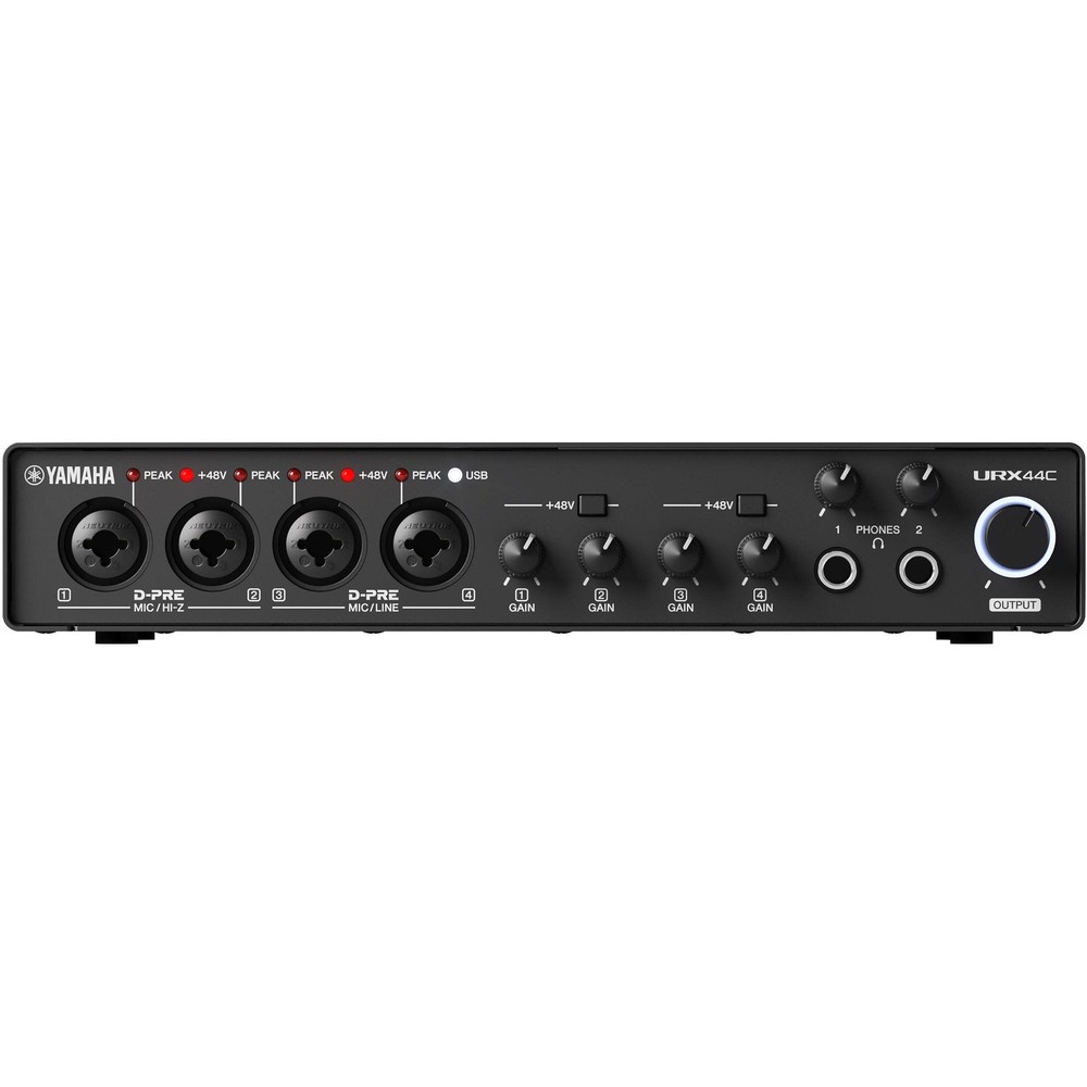 Yamaha URX44C 6x4 USB-C Audio Interface, Black