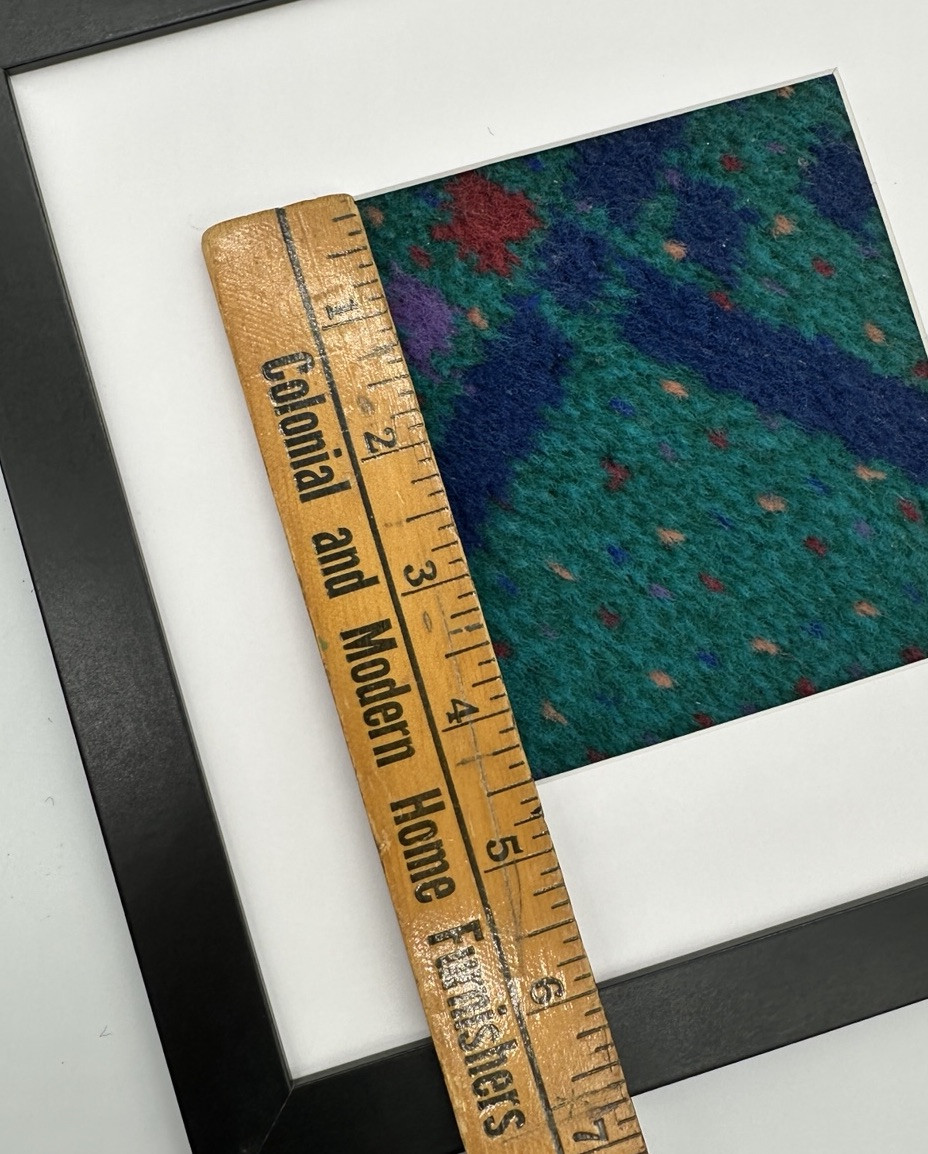 Authentic PDX Airport Portland Oregon Original Carpet Square Framed Mounted