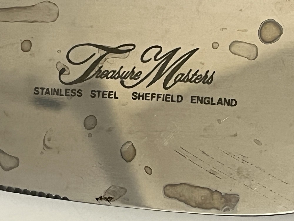 Vtg Treasure Masters Stainless Pie & Cake Server England Pearlized Handle