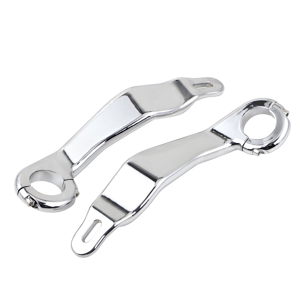 Left Right Front Chrome Fairing Support Bracket Mount Kit For Harley Road Glide