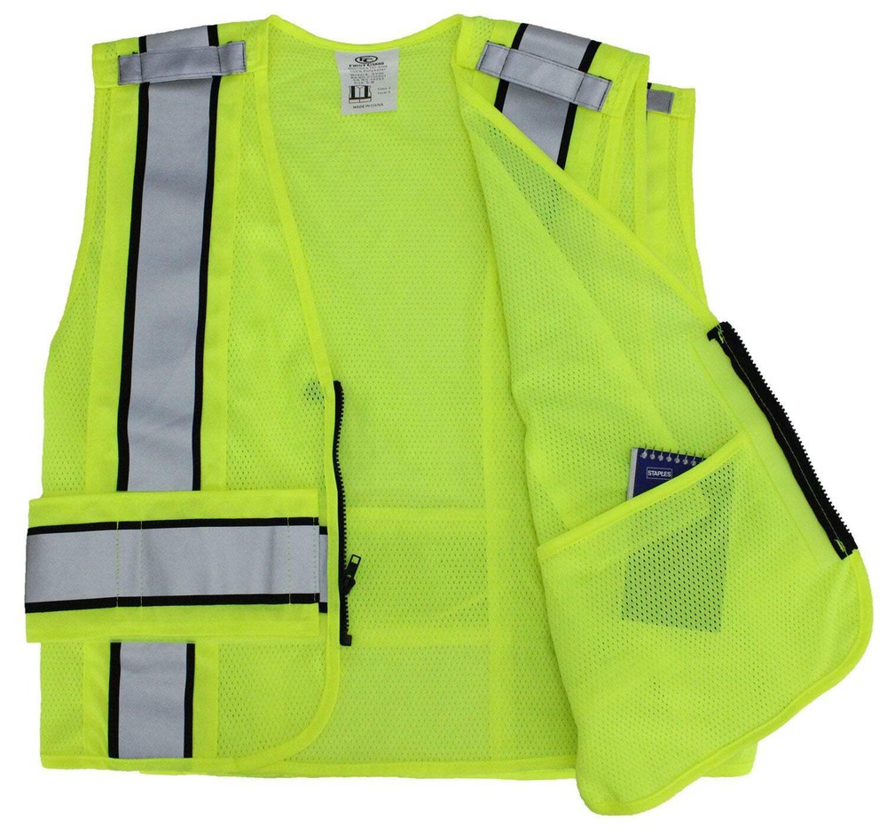 High Visibility Reflective Duty Safety Vests Plain and ID (Security)