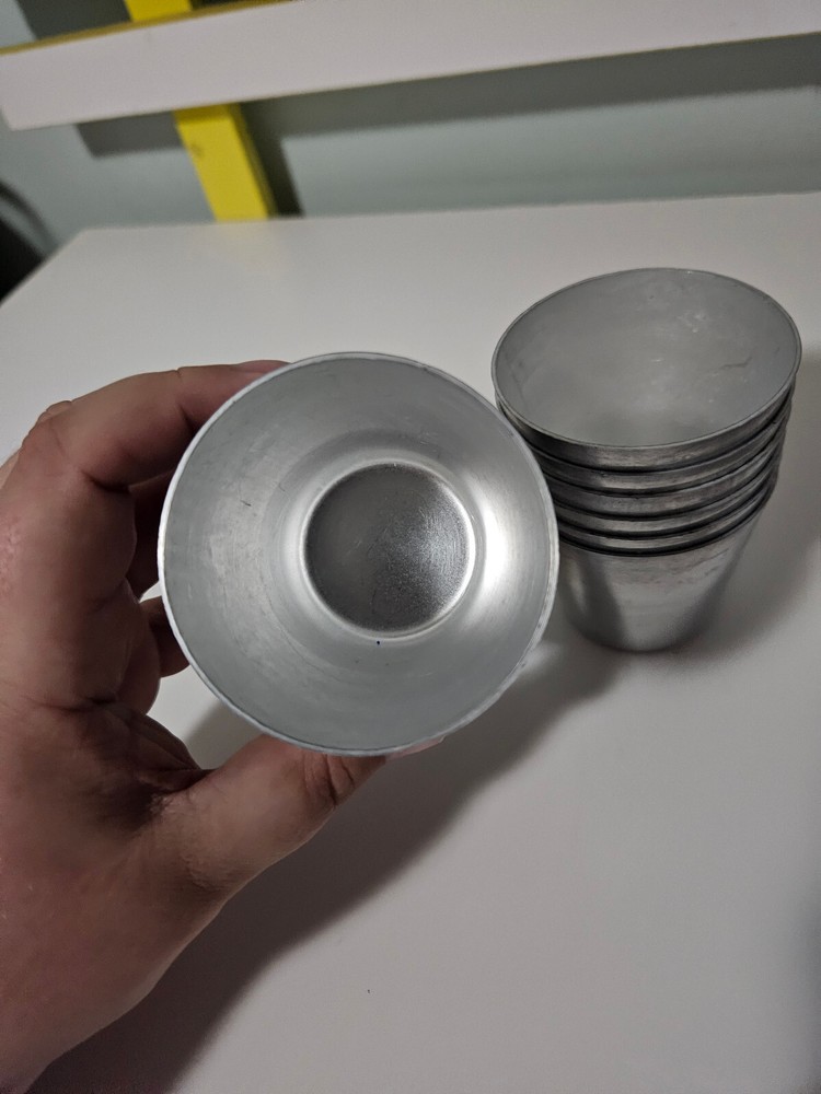 pana cotta cups aluminium x 12