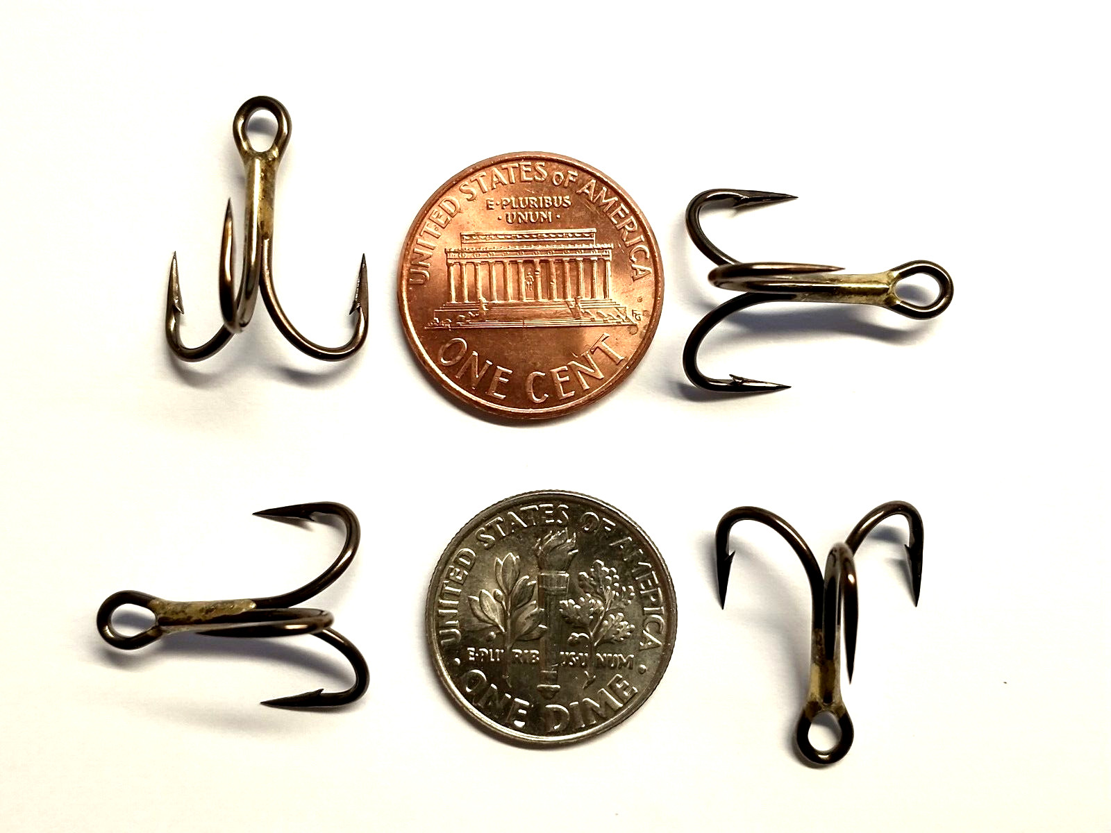 (100) VMC 4X OSHAUGHNESSY TREBLE HOOKS (SIZE 6) BRONZE (9626BZ) BULK 9626 BZ