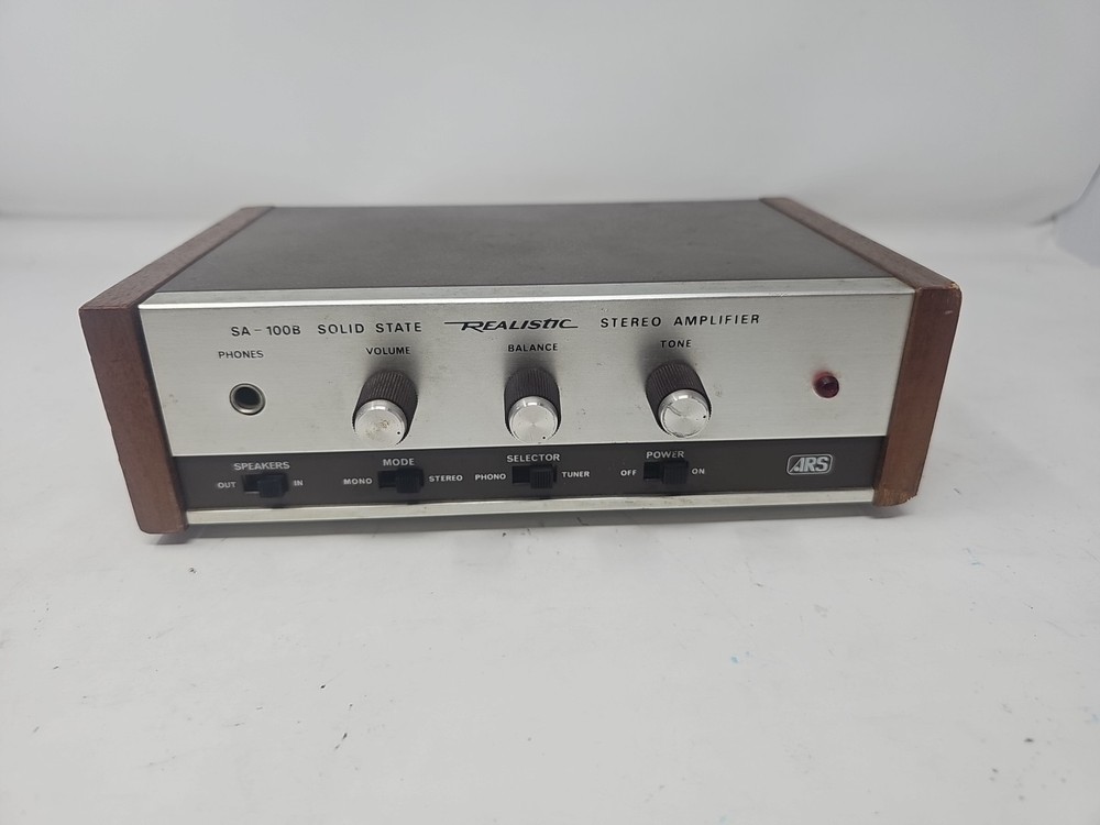 Vintage Realistic SA-100B Solid State Stereo Amplifier Used & Working