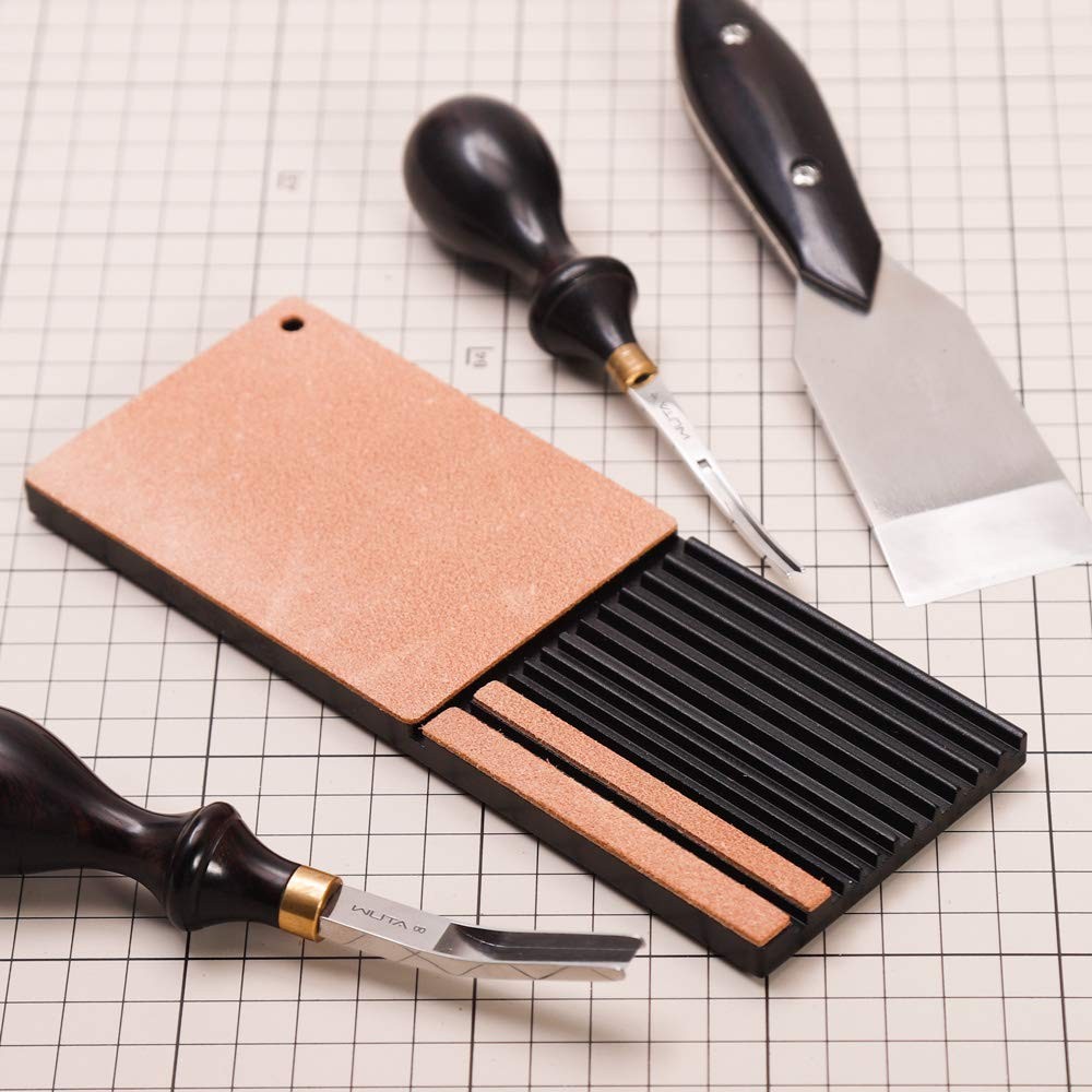 Edge Beveler Sharpener Multifunctional Leather Edge Beveler Sharpener Skiving...