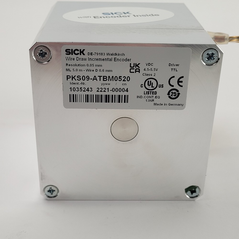 SICK PKS09-ATBM0520 Wire Draw Incremental Encoder, 4.5-5.5VDC - NEW