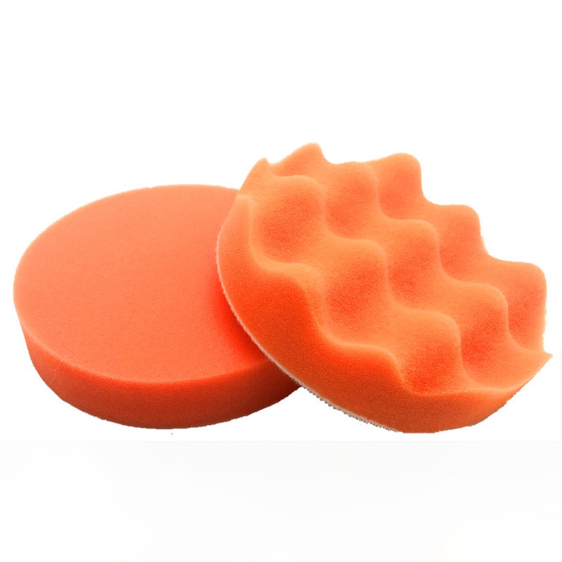 1"-7" Car Polishing Sponge Pad Buffing Buffer Pads Waxing Hook and Loop Back