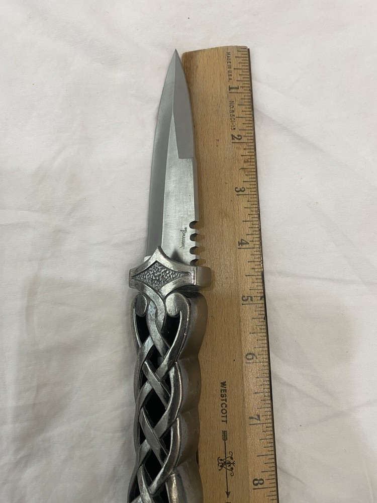 Dagger | 9" Celtic Twisted Dirk Scottish Sgian-Dubh Knife with Scabbard