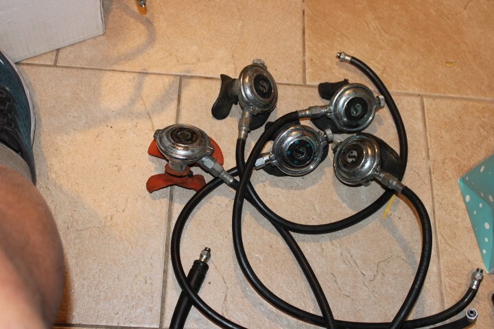 ScubaPro adjustable second stages (set of 5)