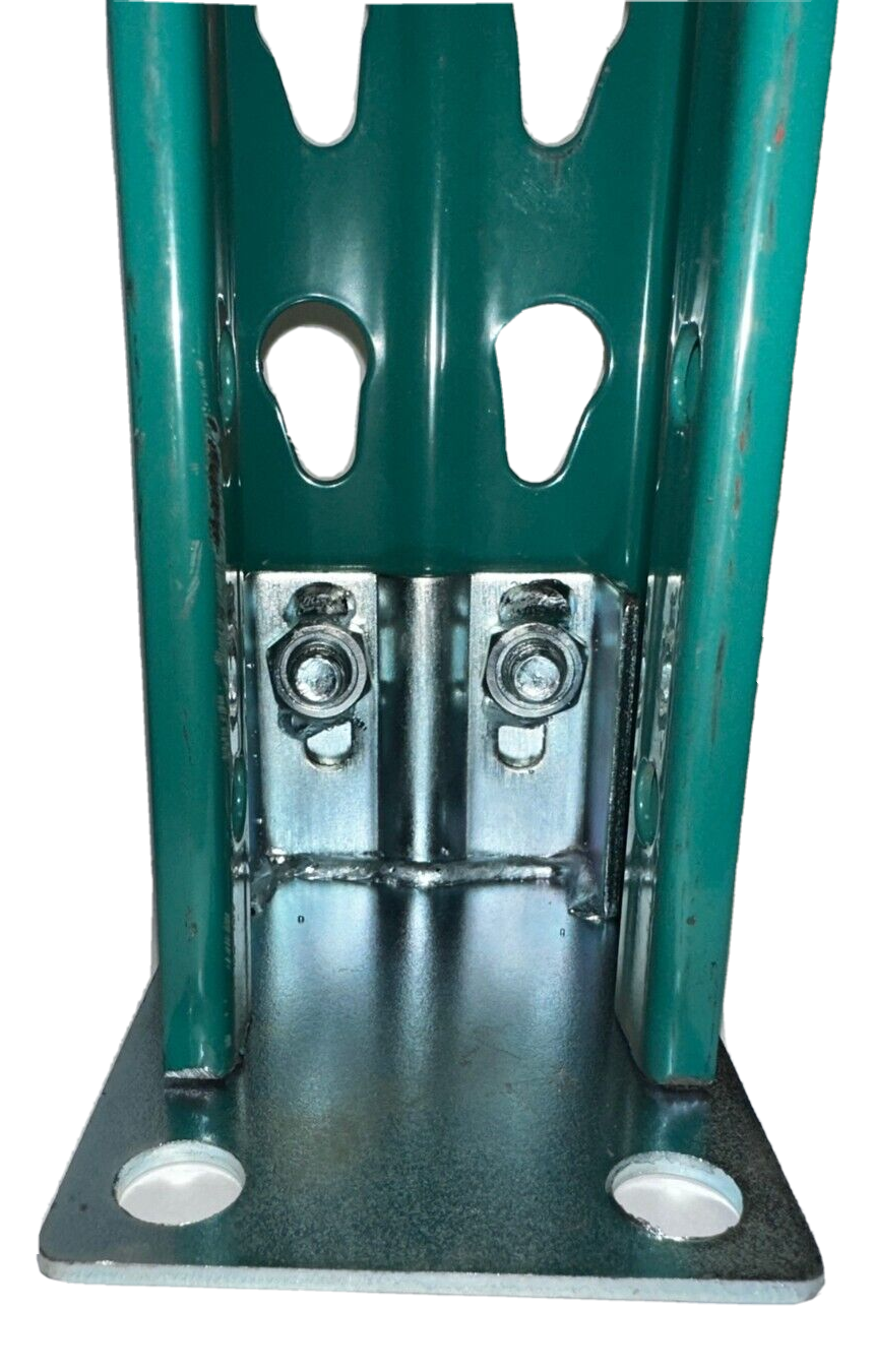 (24) Pallet Racking Universal Foot Plates for Upright; Nuts, Bolts, Washer added