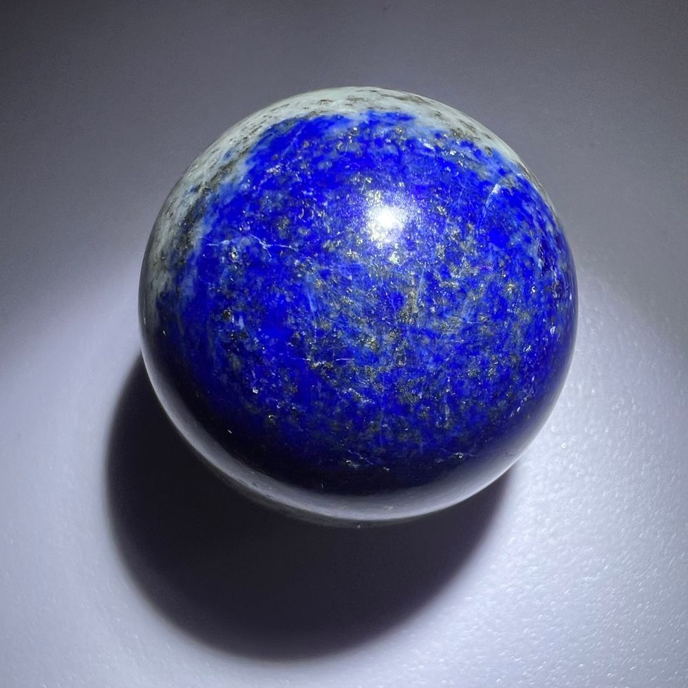 Lapis Lazuli Meditation Sphere UV Reactive