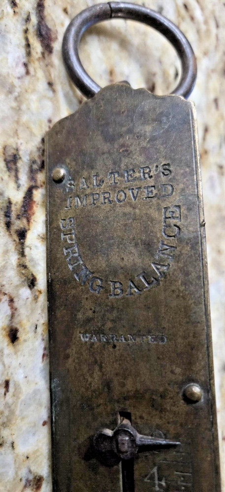 Vintage SALTER'S IMPROVED SPRING BALANCED SCALE 0-24 lbs