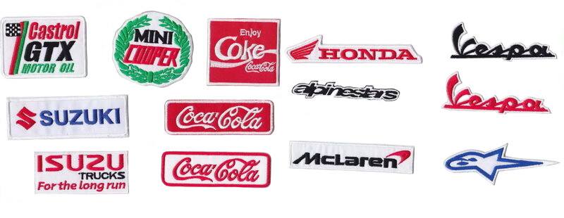 Iron on Patch Car Auto Motor Racing Motorcycle MotoGP Sponsor Wholesale Random