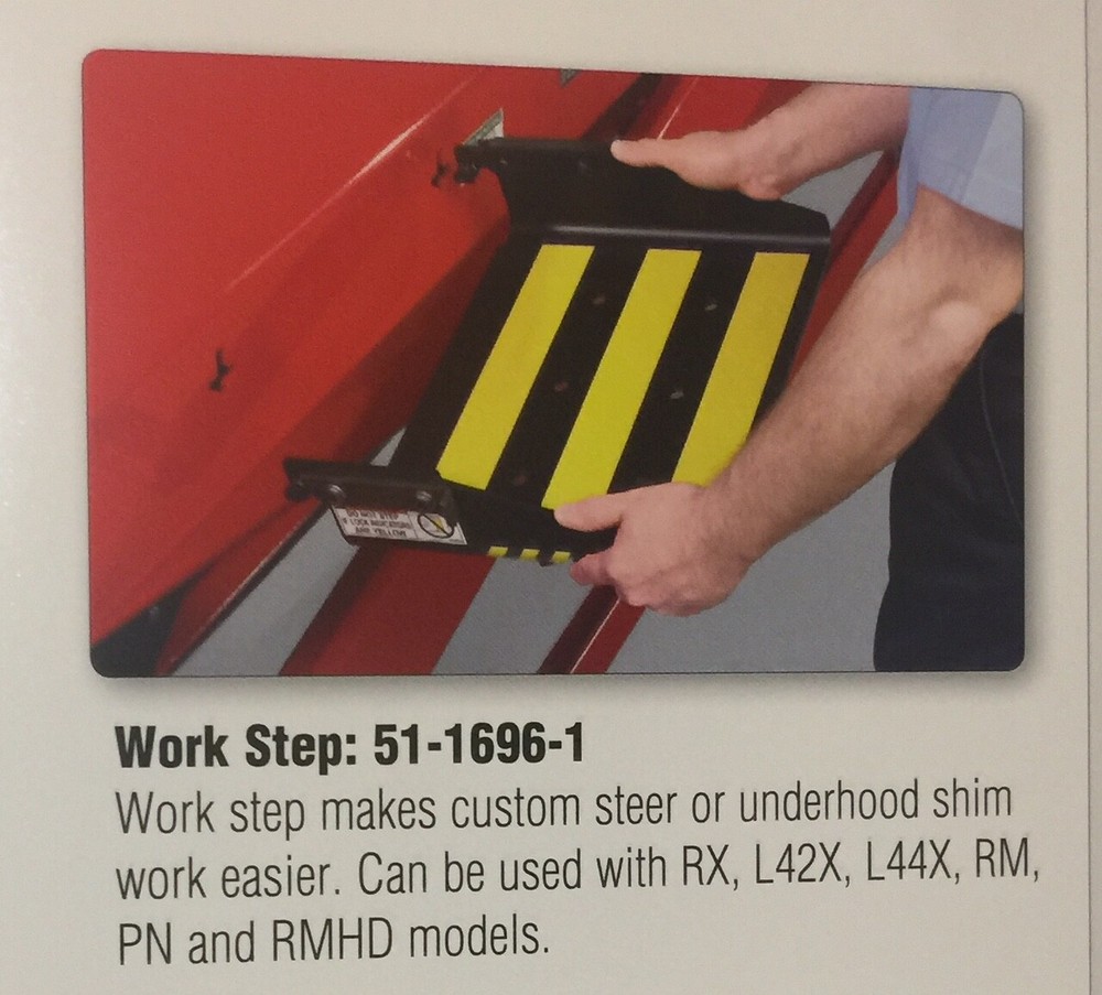 Hunter Engineering alignment rack step