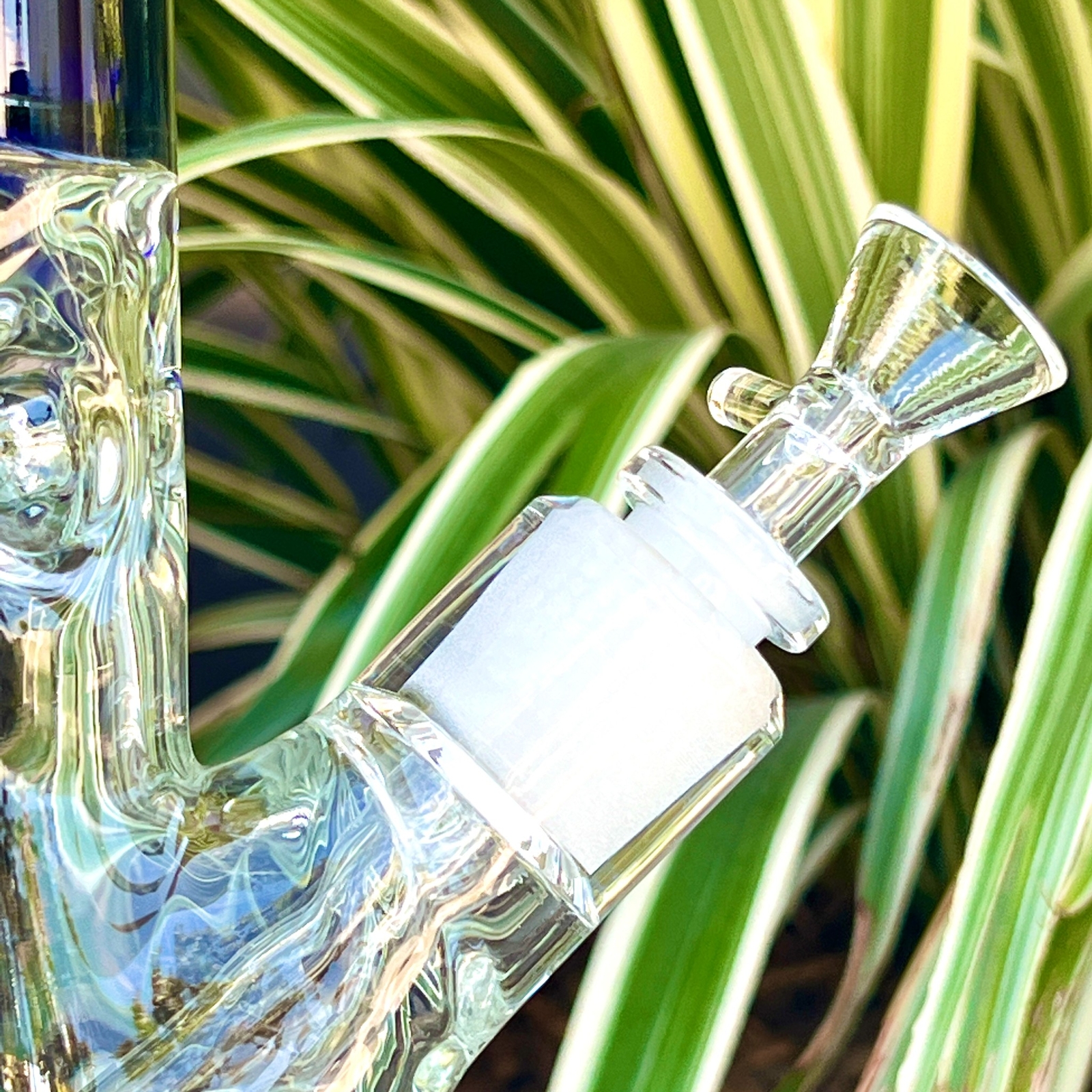 16" inch 50 x 7mm Wall Super Thick Base Color Glass Bong Tobacco Hookah Beaker