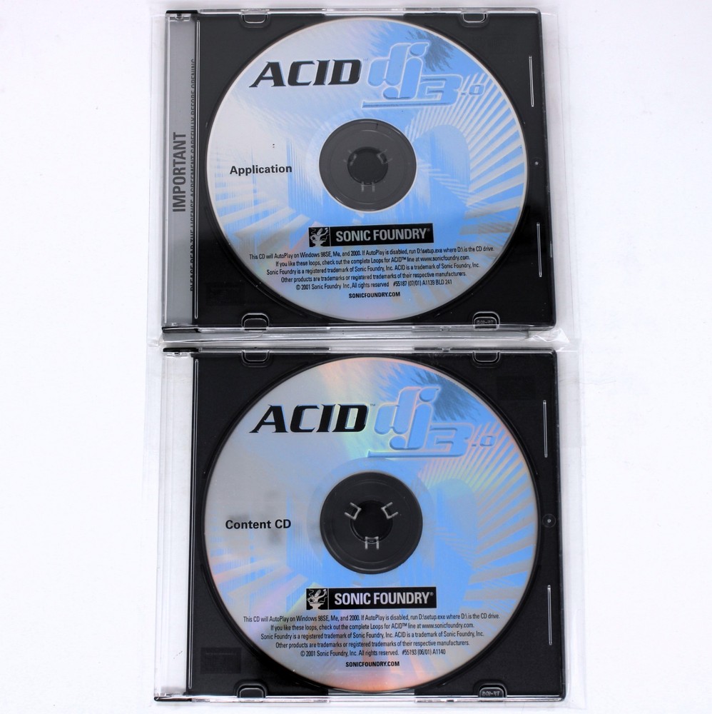Sonic Foundry ACID DJ 3.0 Loops For Acid Sample/Sound Library/Sampling CD