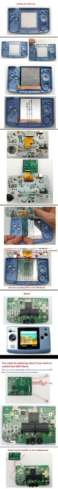 Retro Pixel IPS Backlight LCD Screen For NEOGEO Pocket Color NGPC Console