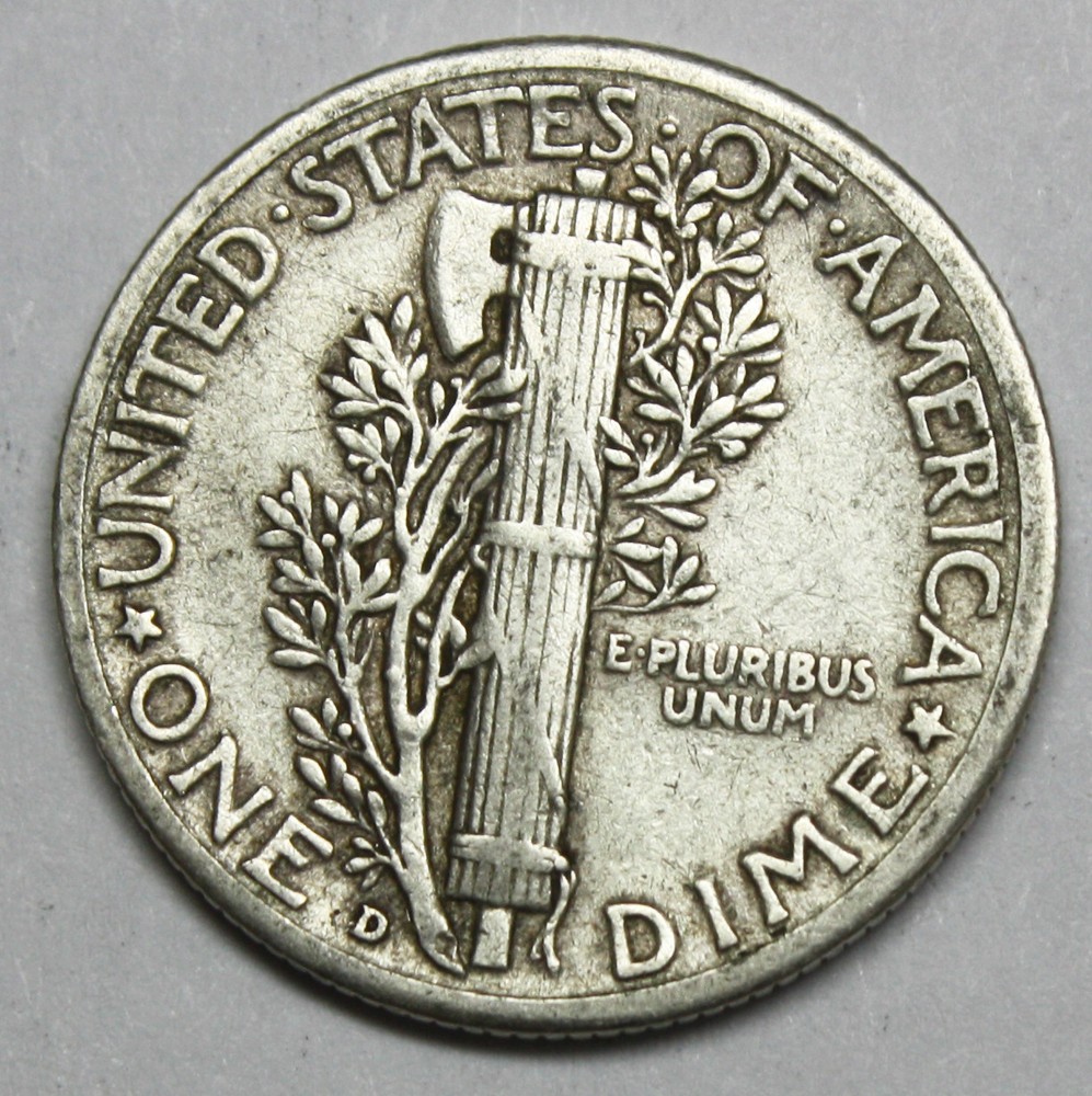 1942-d Mercury Head Dime. Error Double Date. (Inventory A)