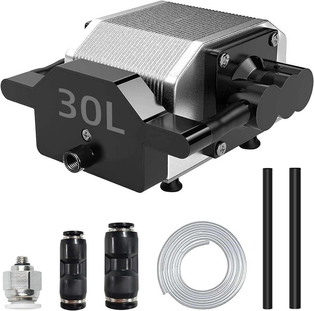 16W 30L/Min Air Assist Pump Compressor Adjustable Speed For Engraving Machine