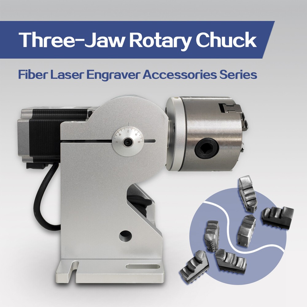 Rotary Axis Rotary Chuck Rotating Shaft with Driver for Laser Marking Machine