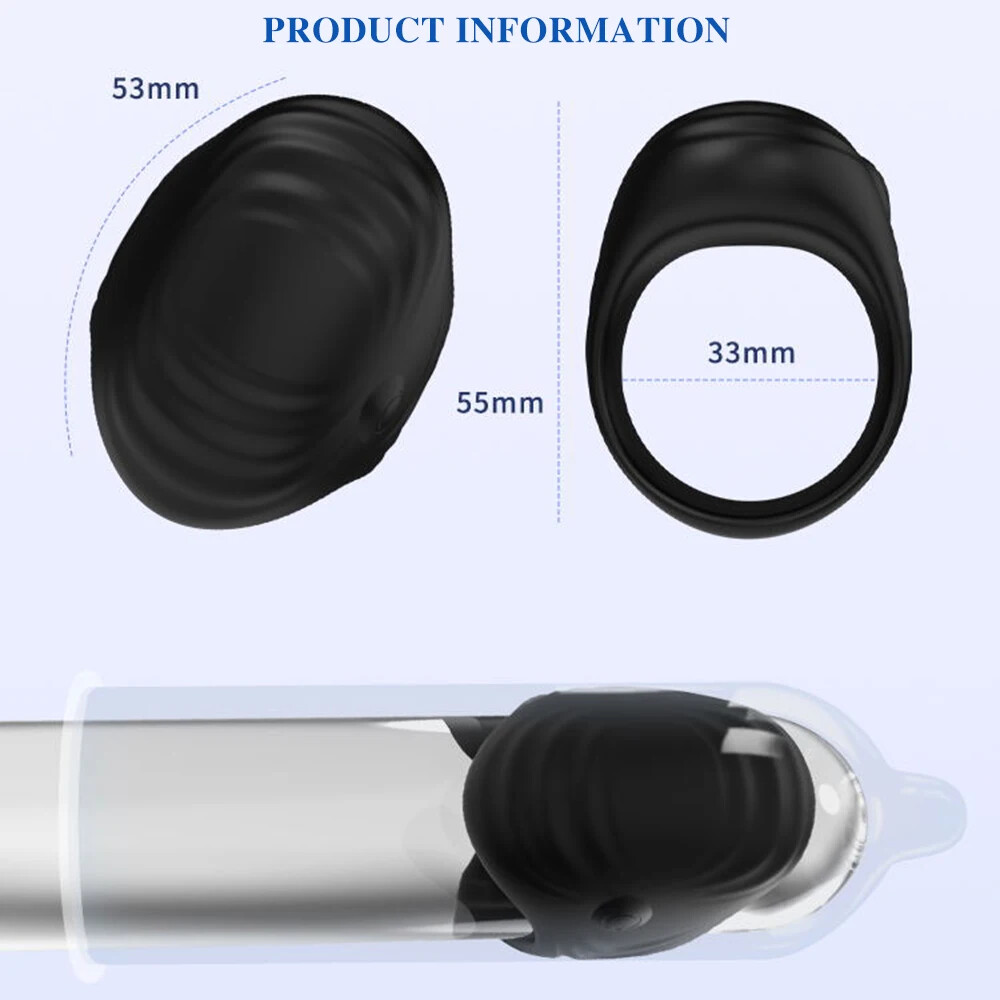 Penis Stretcher Ring Glans Exerciser Remote Control Delayed Ejaculation Erectile