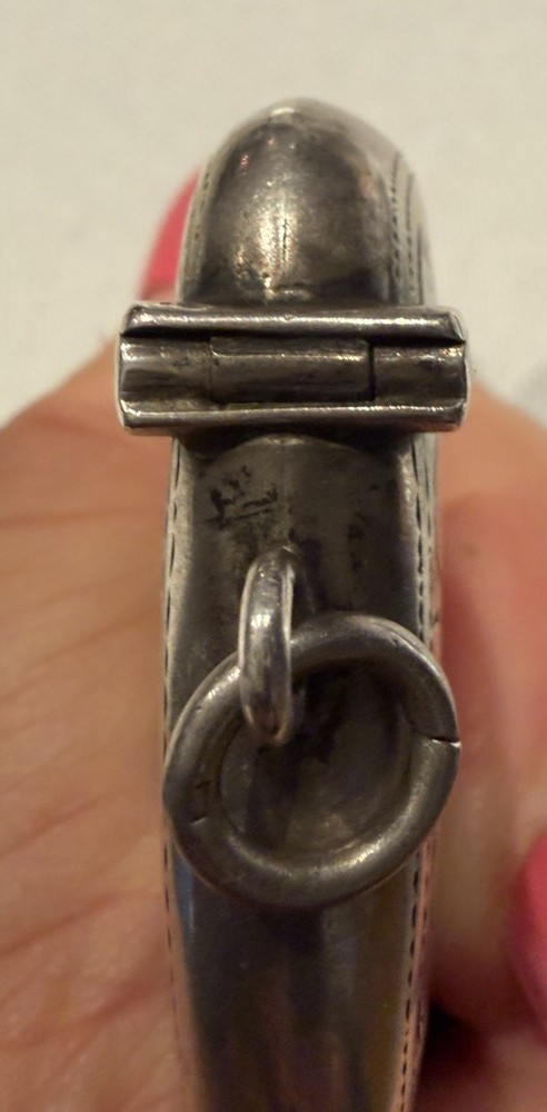 Antique Solid Silver Vesta Case, Birmingham