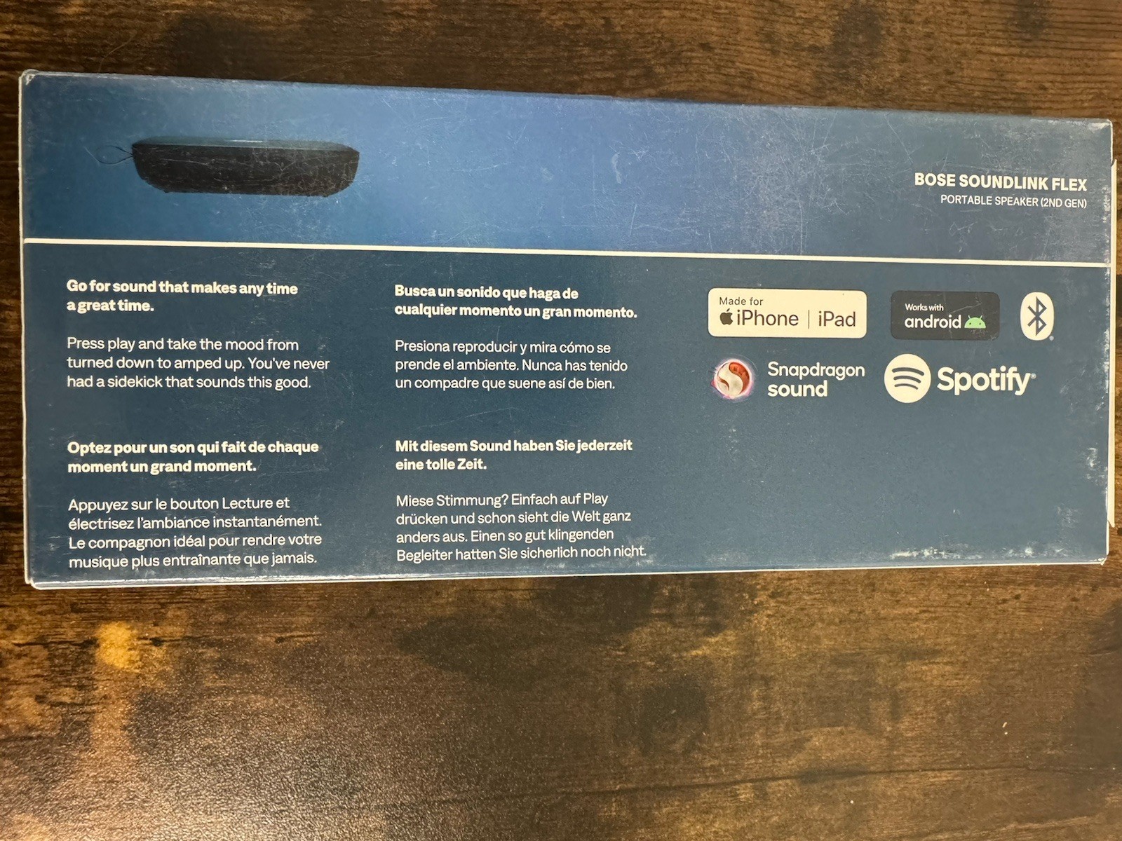 New Sealed Bose SoundLink Flex 2nd Gen Portable Bluetooth Speaker Twilight Blue