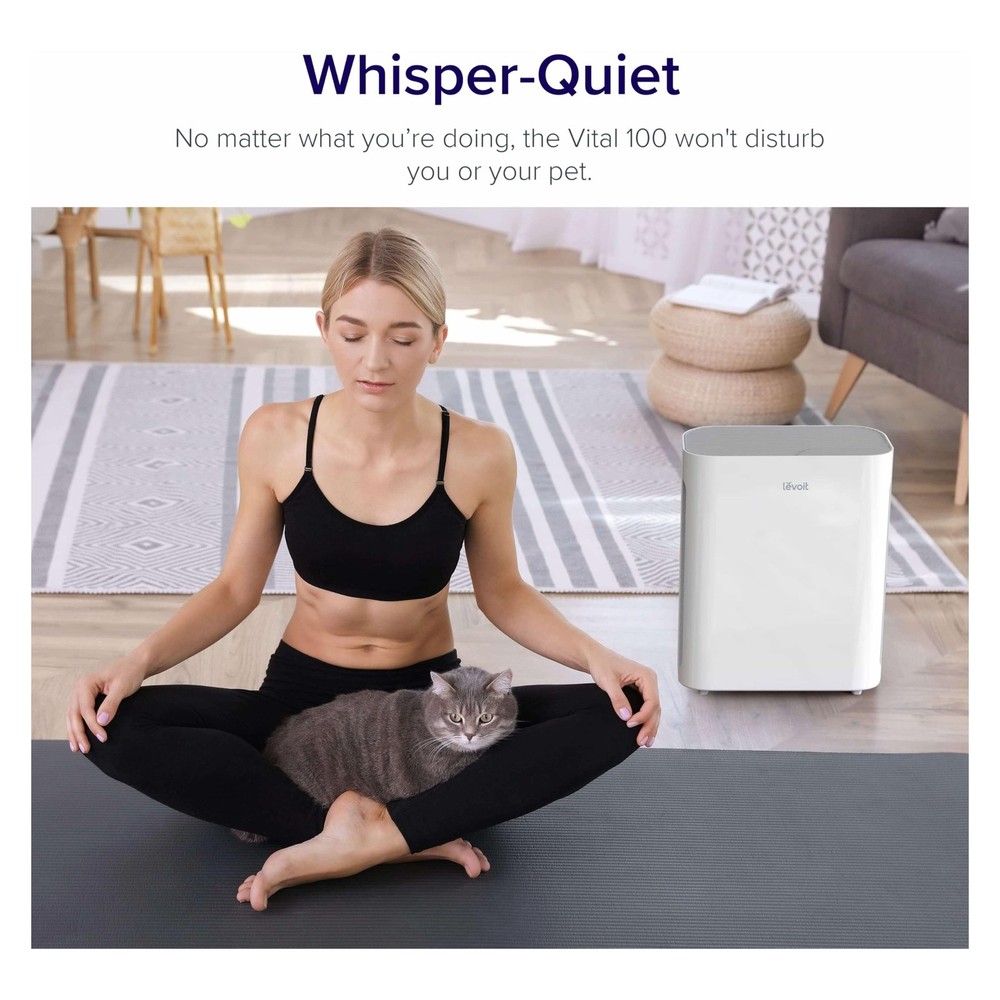 Levoit Air Purifier Vital 100 for Medium Rooms, Washable Filter