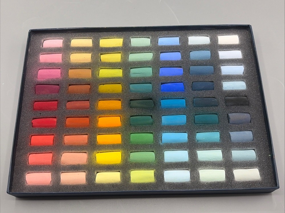 Unison Artists Soft Pastel Box Set - 63 Half Sticks - Open Box