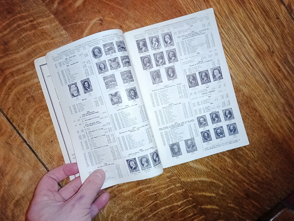 1961 H.E. Harris US Stamp Catalog First Edition Booklet